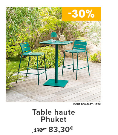 Table haute Phuket 83,30€