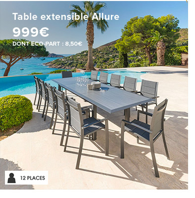 Table extensible Allure