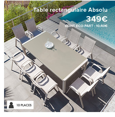 Table rectangulaire Absolu