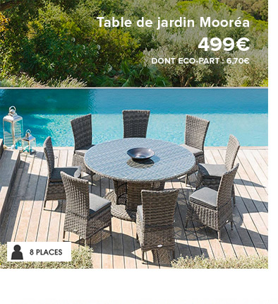 Table de jardin Mooréa