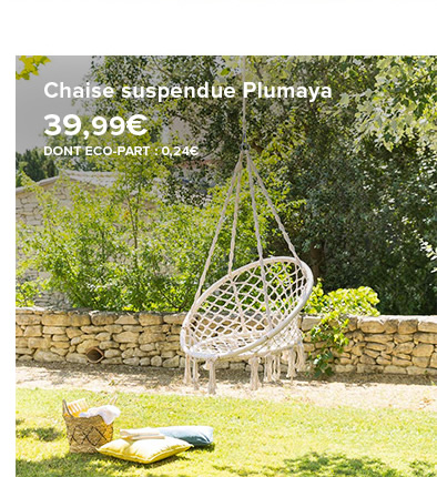 Chaise suspendue Plumaya