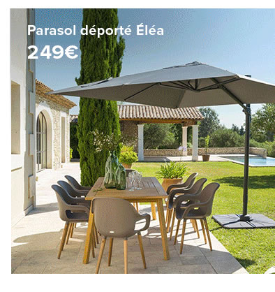 Parasol déporté Éléa