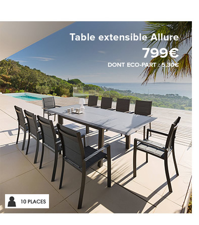 Table extensible Allure