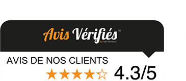 Avis Vérifiés AVIS DE NOS CLIENTS 4.3/5