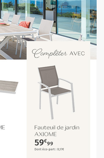 Fauteuil de jardin AXIOME - Hespéride