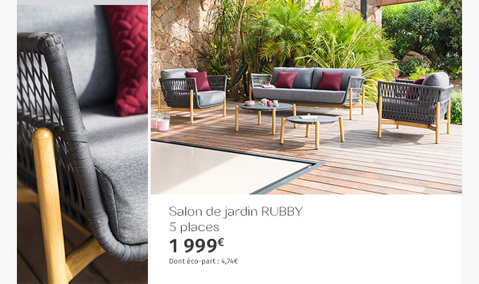Salon de jardin RUBBY - Hespéride