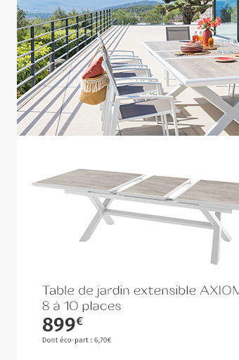 Table de jardin AXIOME - Hespéride