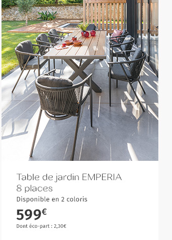 Table de jardin EMPERIA - Hespéride