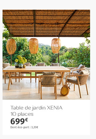 Table de jardin Xenia Acacia - Hespéride