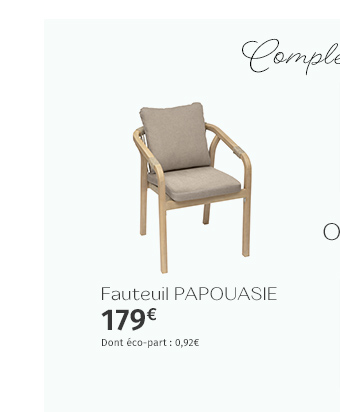 Fauteuil de jardin Papouasie Acacia - Hespéride