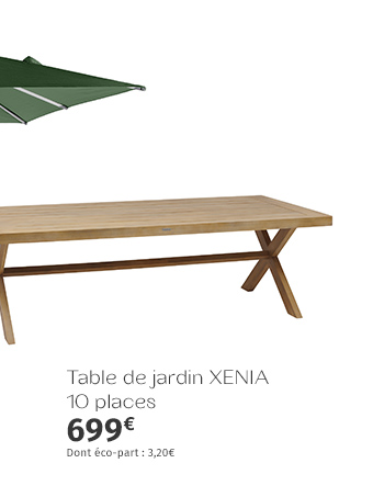 Table de jardin Xenia Acacia - Hespéride