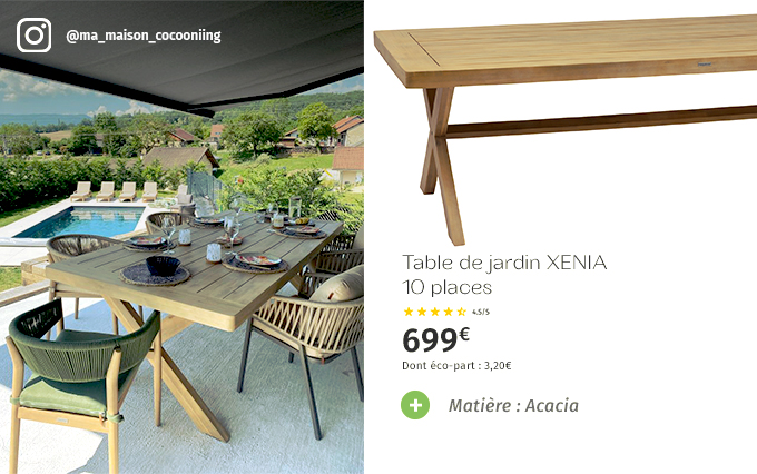 Table de jardin Xenia Acacia