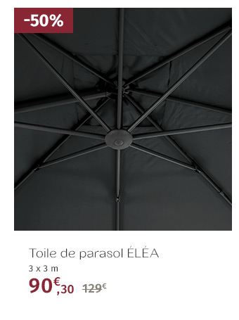 Toile de parasol Éléa Anthracite