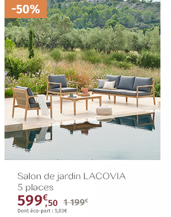 Salon de jardin Lacovia Acacia