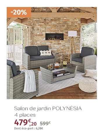 Salon de jardin Polynésia Havane