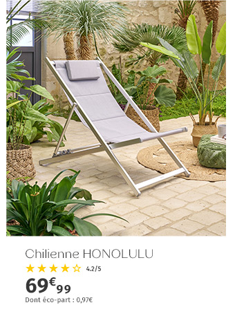 Chilienne de jardin Honolulu Galet