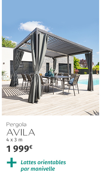 Pergola AVILA Graphite