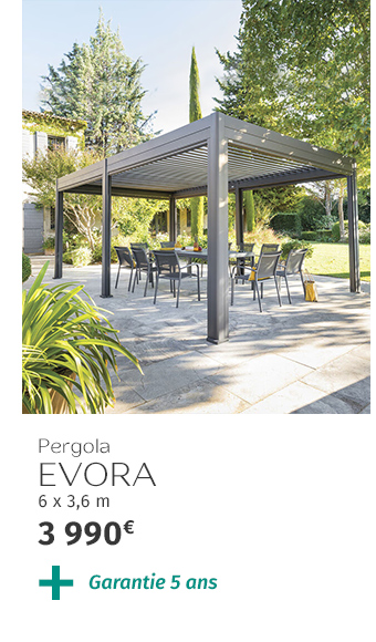 Pergola EVORA grand modèle Graphite