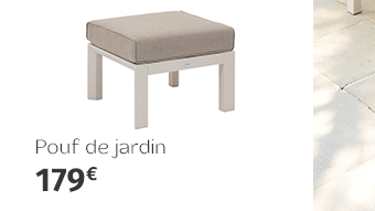 Pouf de jardin ÉVASION Argile