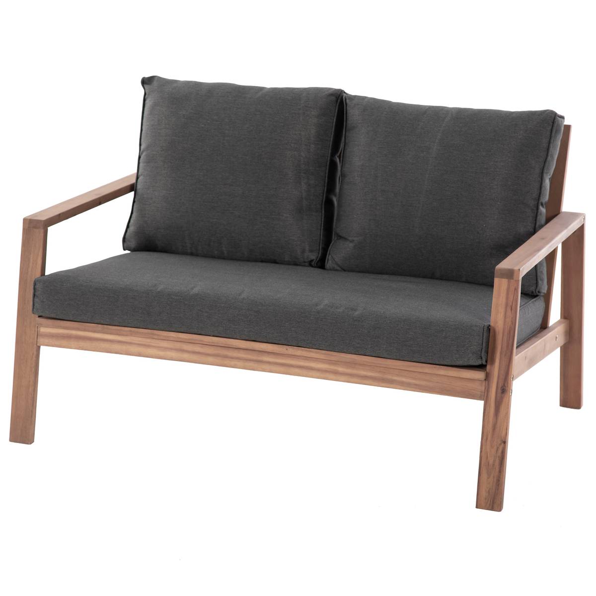 Salon de jardin TIWI Acacia   Carbone 4 places - certifié FSC®, Polyester Hespéride