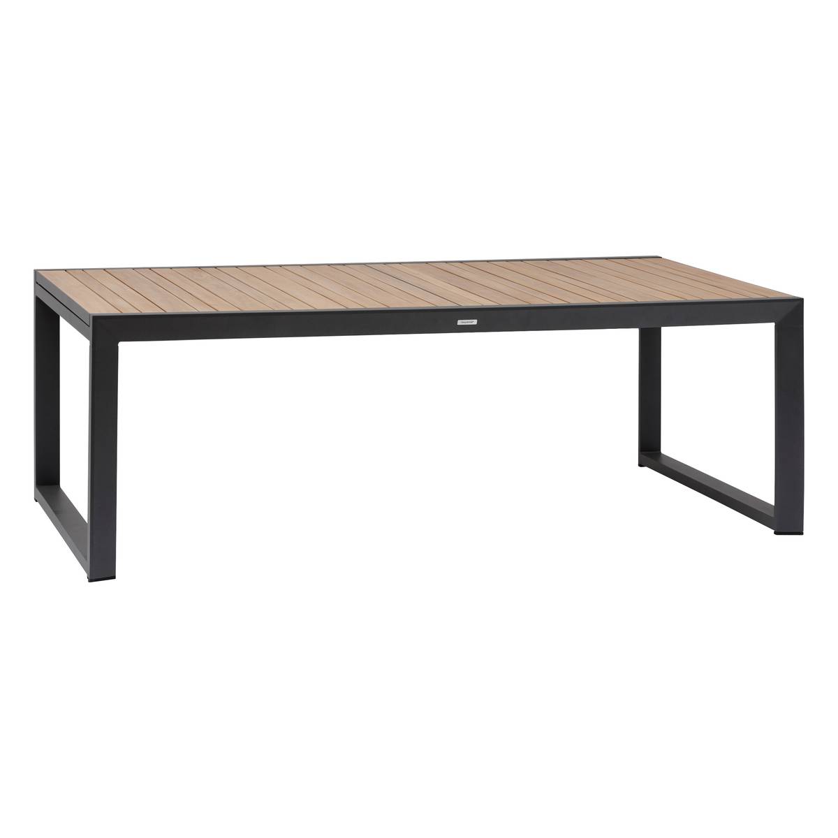 Table de jardin extensible CORVO Acacia   Graphite 12 places - Aluminium traité époxy, certifié FSC® Hespéride