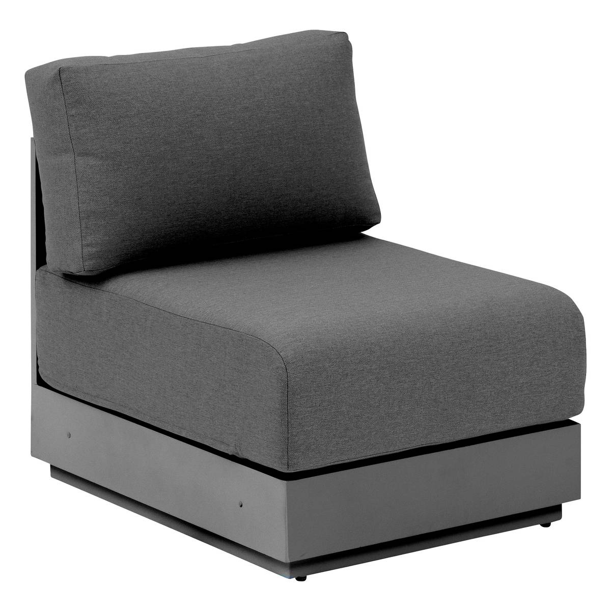 Chauffeuse de jardin ALLURE Graphite Aluminium traité époxy, Polyester Hespéride
