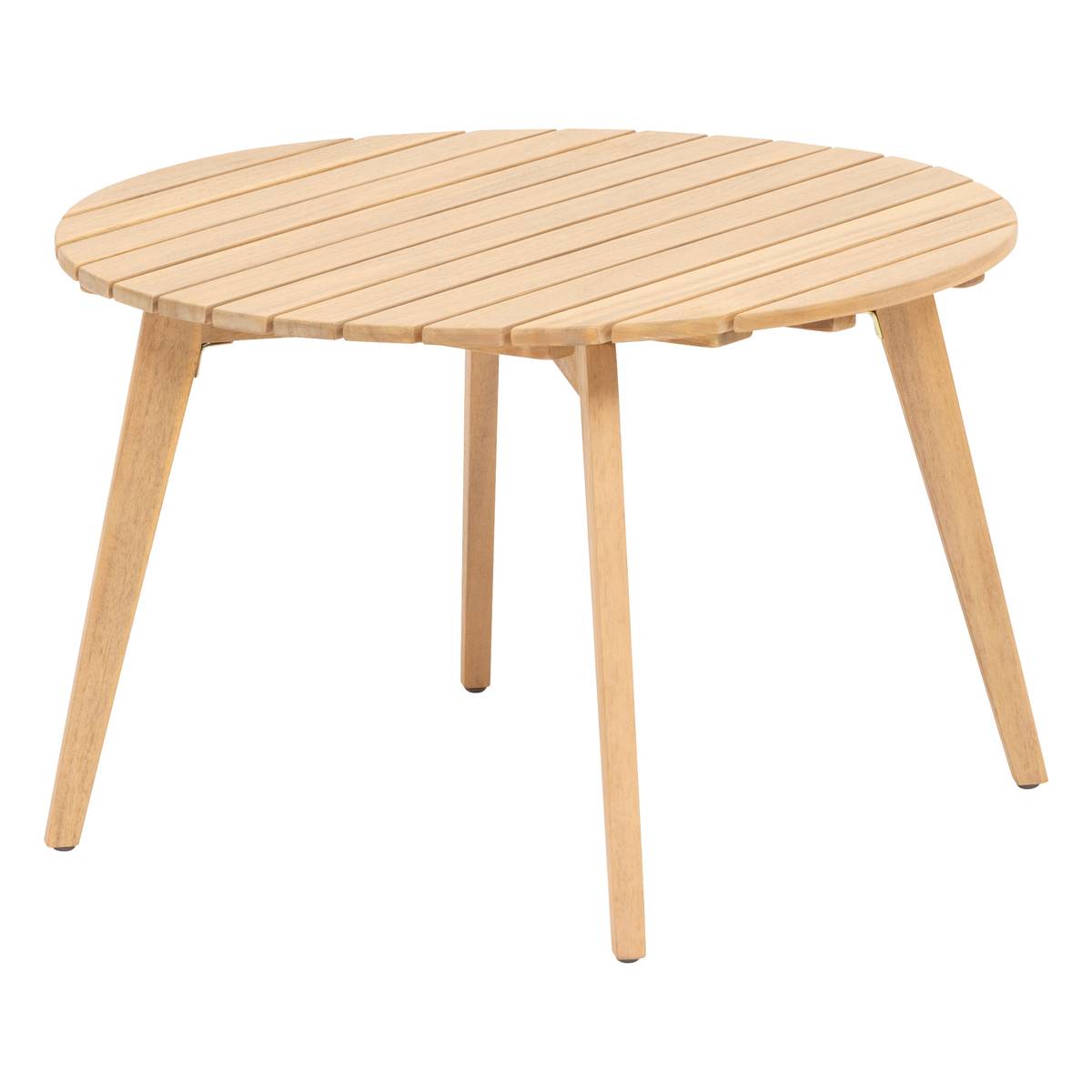 Table d'appoint de jardin ronde OLVINIA Acacia 67 x 40 cm - certifié FSC® Hespéride